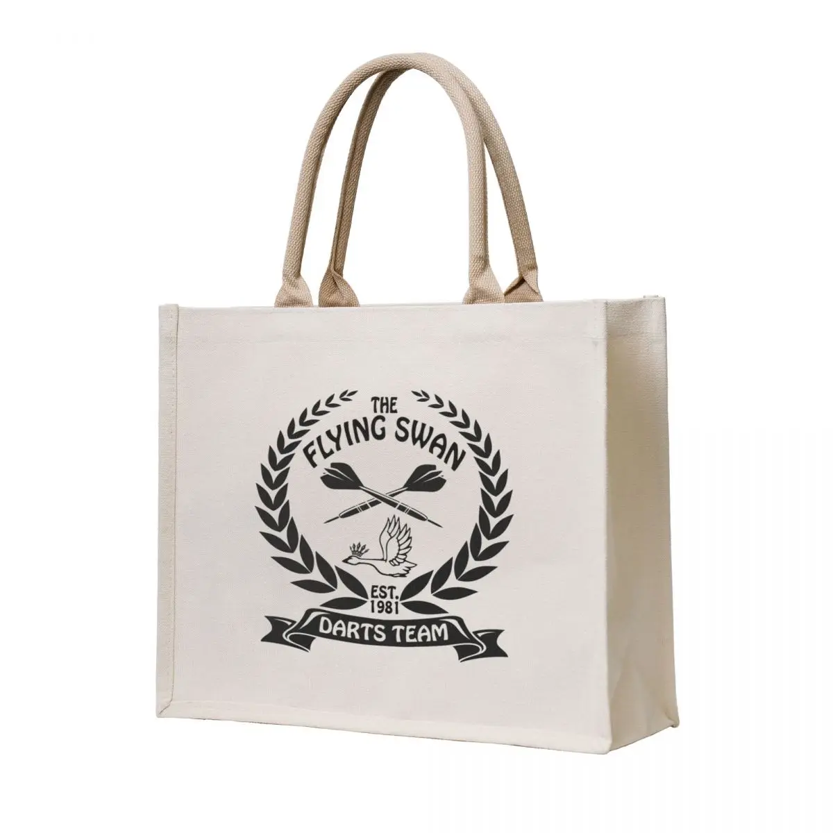 

The Flying Swan Darts Team Tote Bag Woman shopper bag Fabric bag tote bags men tote screen