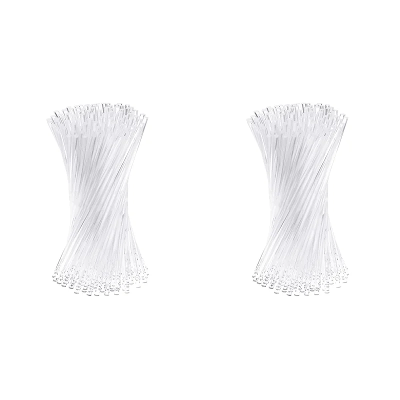 200 Pieces 4 Inch Acrylic Lollipop Sticks Clear Reusable Acrylic Rods For Making Lollipops Cake Pops Candies Chocolates-ABUA