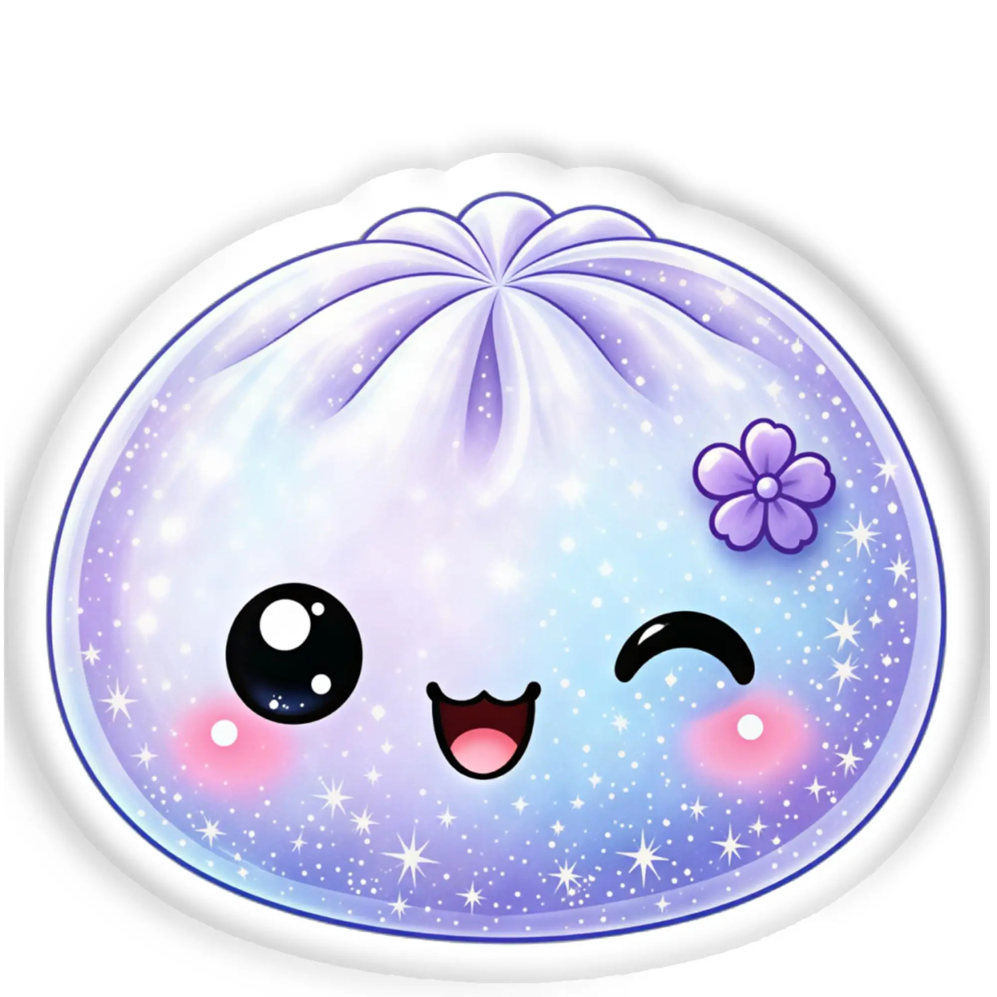 Customized Modern Cute Kawaii Baozi Cushion Velvet Colorful Galaxy Pillow for Christmas