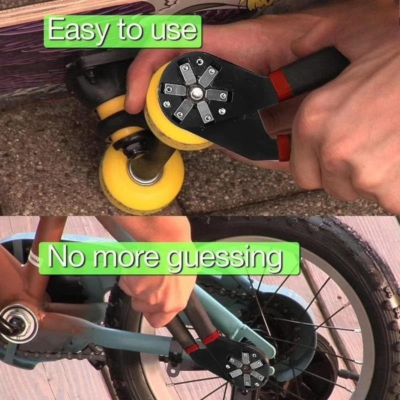 

6/8 Inch Outer Hexagonal Wrench Clampable Adjustable Movable Hexagonal Spanner Anti Slip Handle Efficient Magic Wrench