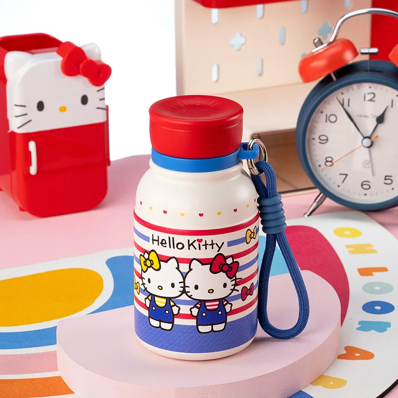 Cute Hello Kitty Cartoon Insulated Water Bottle, High Aesthetic Cup for Girls, Gift Milk Cup