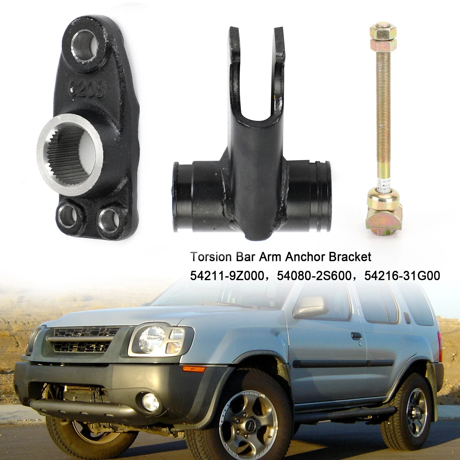 Torsion Bar Arm Anchor Bracket Left Side For Nissan Xterra Frontier V6 1999-2004 Replacement Auto Parts