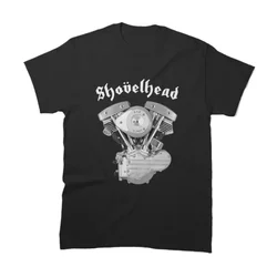 American Motorcycle VTwin Shovelhead Engine Moto Rider T-Shirt 100% Cotton O-Neck Short Sleeve Casual Mens T-shirt Size S-3XL