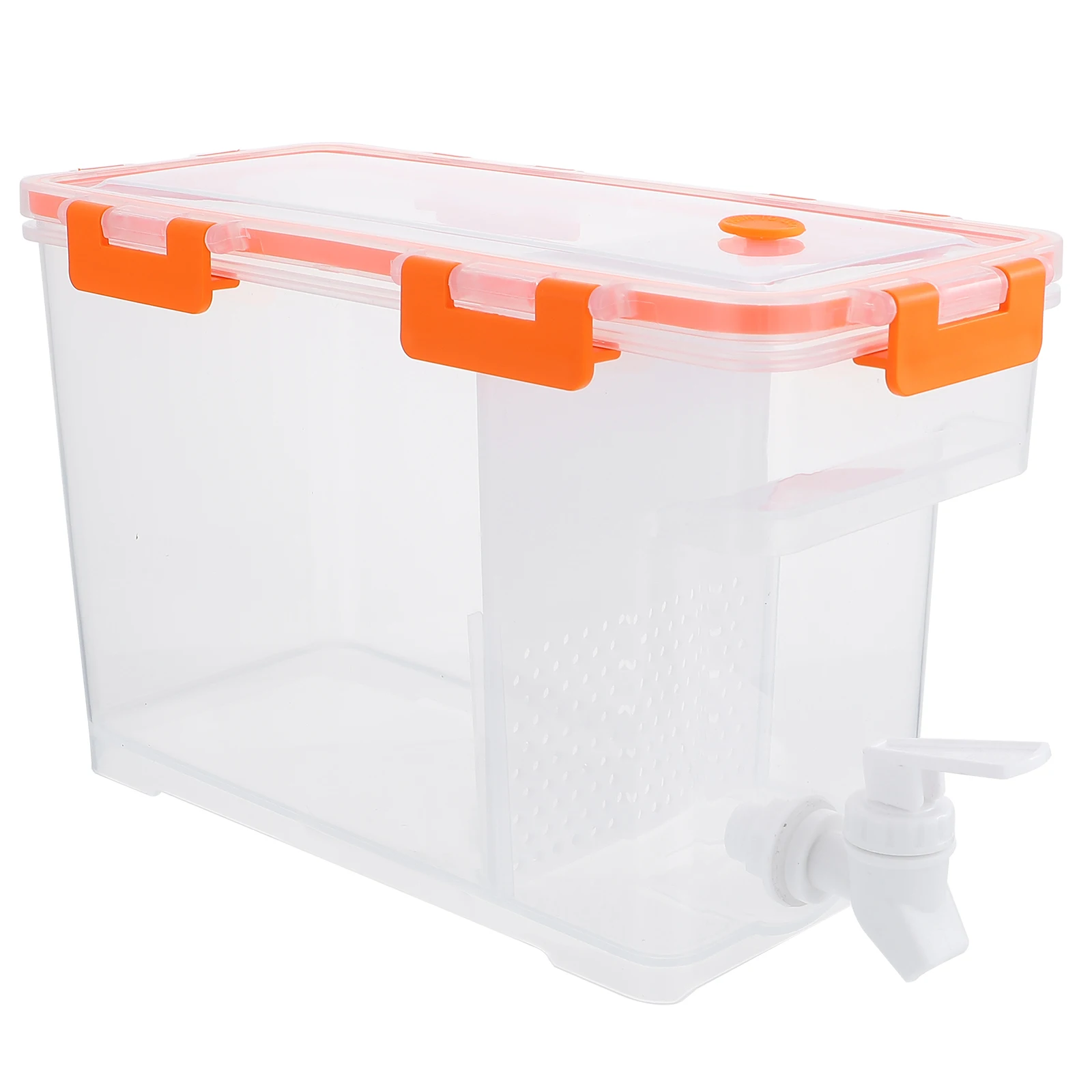 Large Capacity Cold Water Pot Drink Bucket Faucet Refrigerator Juice Pitcher Plastic Safe Tea Storage Dispenser