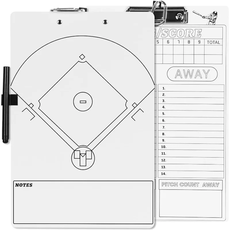 

Coaches Clipboard,White Double-Sided Dry Erase Coach Clipboard,Whiteboard for Coaches,Baseball,Soccer,Football,Basketball,Volley