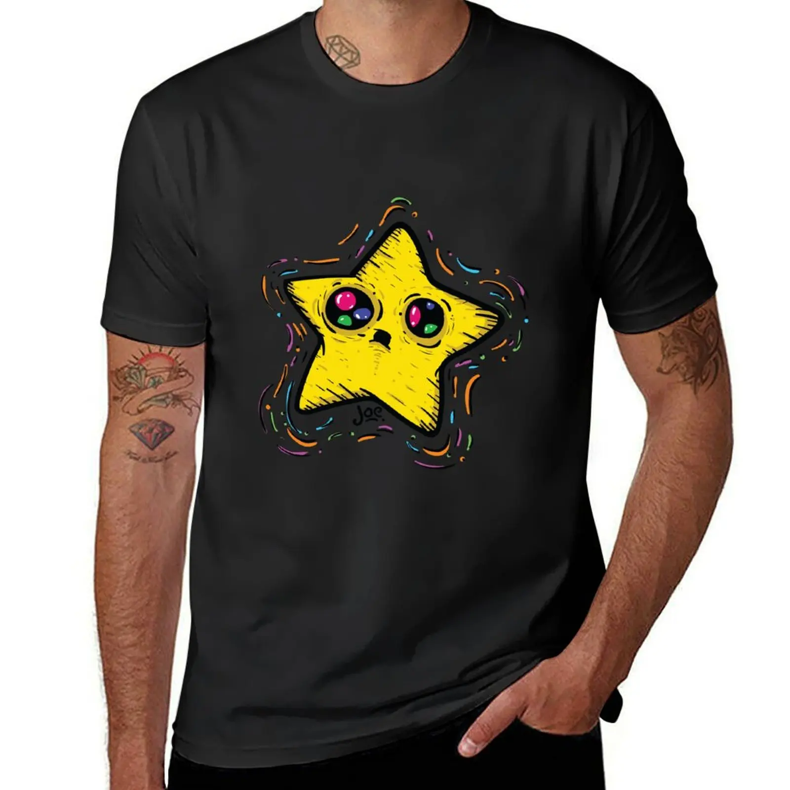 Trippy Star T-Shirt sweat blanks Men's cotton t-shirt