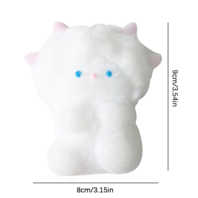 Cartoon  Toy Sheep Rabbit Mochi Soft Rubber Toy Cute Dog Pinching Slow Rebound Decompression Vent Toy Stress Release Gift