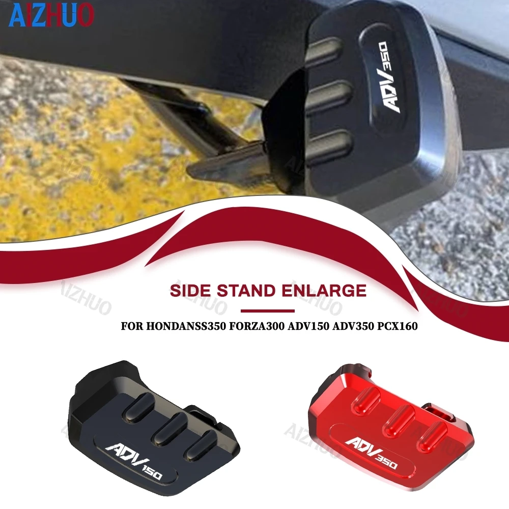 

For Honda PCX 125 150 160 PCX125 PCX150 PCX160 Motorcycle Side Stand Enlarged Plate Kickstand Foot Side Stand Enlarger Pad PCX