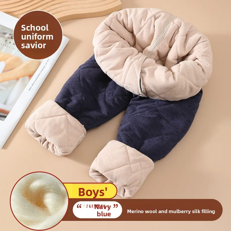 Baby- und Kinder-Skihosen aus dicker Baumwolle, für Jungen und Mädchen, Winterhosen mit zusätzlicher Futterhülle, warme Hosen, wasserdichte Outdoor-Hosen für Kinder im Alter von 1 bis 6 Jahren. – Detail 16
