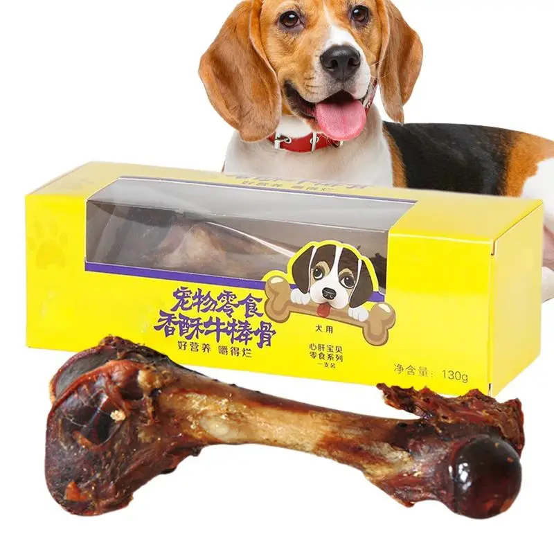 Real Bone For Dogs Dog Chew Bone Beef Shank Large Breed Dog Treats Dog Marrow Bone Natural Dog Chew Toys For Indoor Outdoor Play