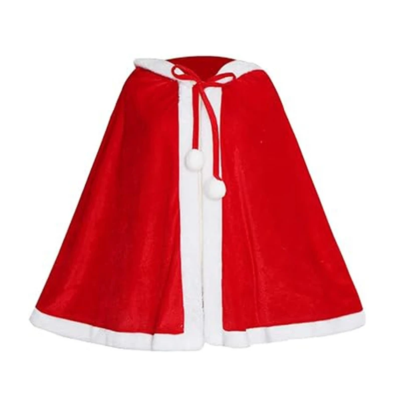 Christmas Santa Costume Outfits Suit Adult Kids Comfortable Christmas Party Fancy Dress Up Cosplay Photo Props for Women Men