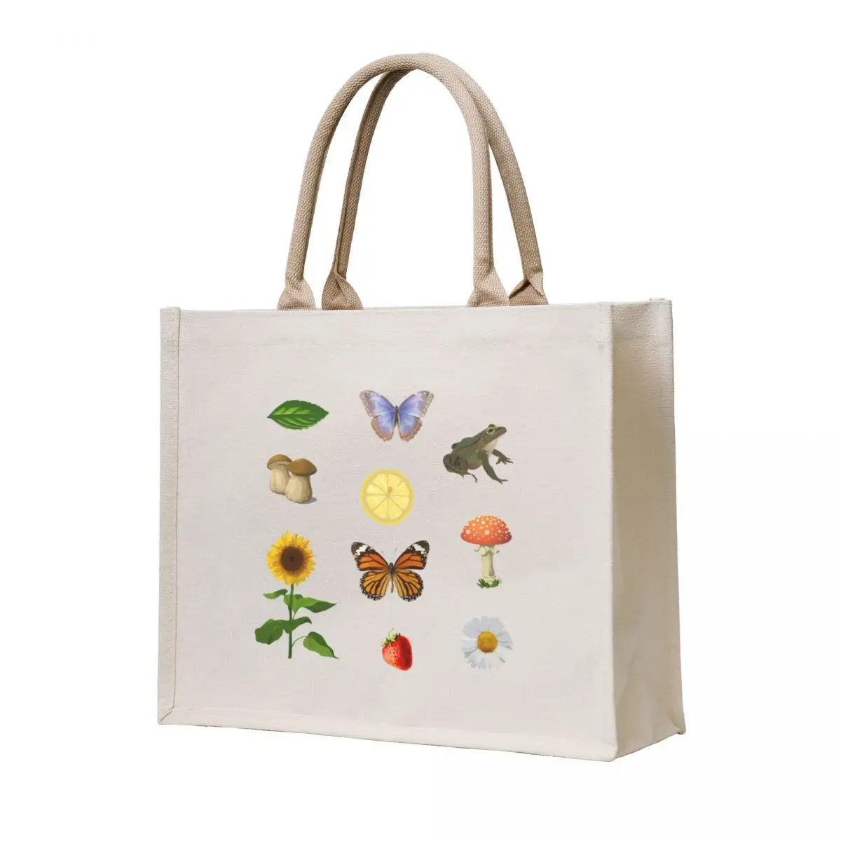 

cottagecore sticker pack Tote Bag custom tote bag reusable grocery bags university shopper bag