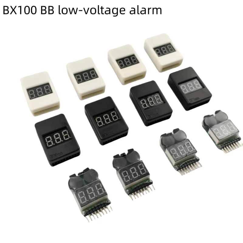 

BBX 1-8S Battery Voltage Meter Tester Lipo Battery Monitor /Low Voltage Buzzer Alarm Checker Dual Speakers for Lipo/Li-ion