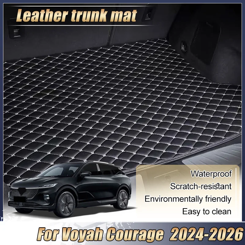 

Для Voyah Courage Zhiyin 2024 2025 2026: Кожаный коврик-вкладыш в багажник, защитный от грязи, специальные автомобильные аксессуары