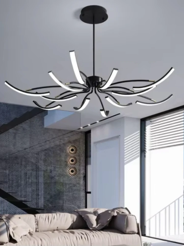 Foldable Chandelier Light Emitting Diode Simple Bedroom and Living Room Dining and Hanging Modern Light Ceiling Chandelier