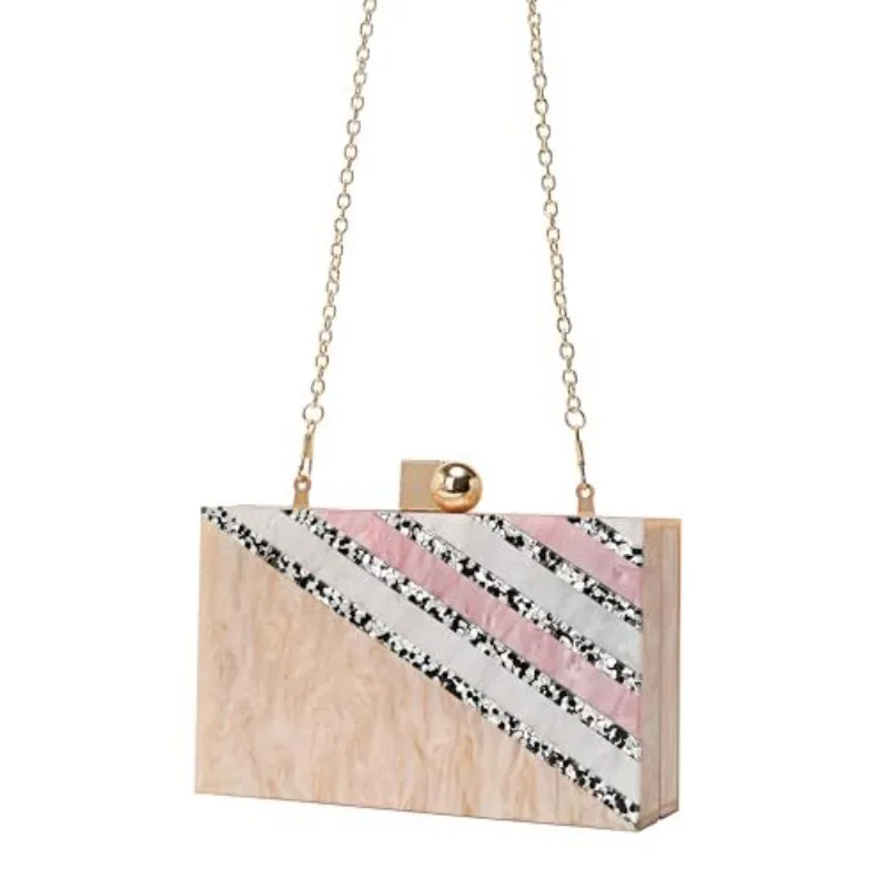 

Ladies Dinner Bag Sweet Fashion Party Banquet Clutch Acrylic Bag Chain Shoulder Crossbody Party Gathering Nouveautés Sacs À Main