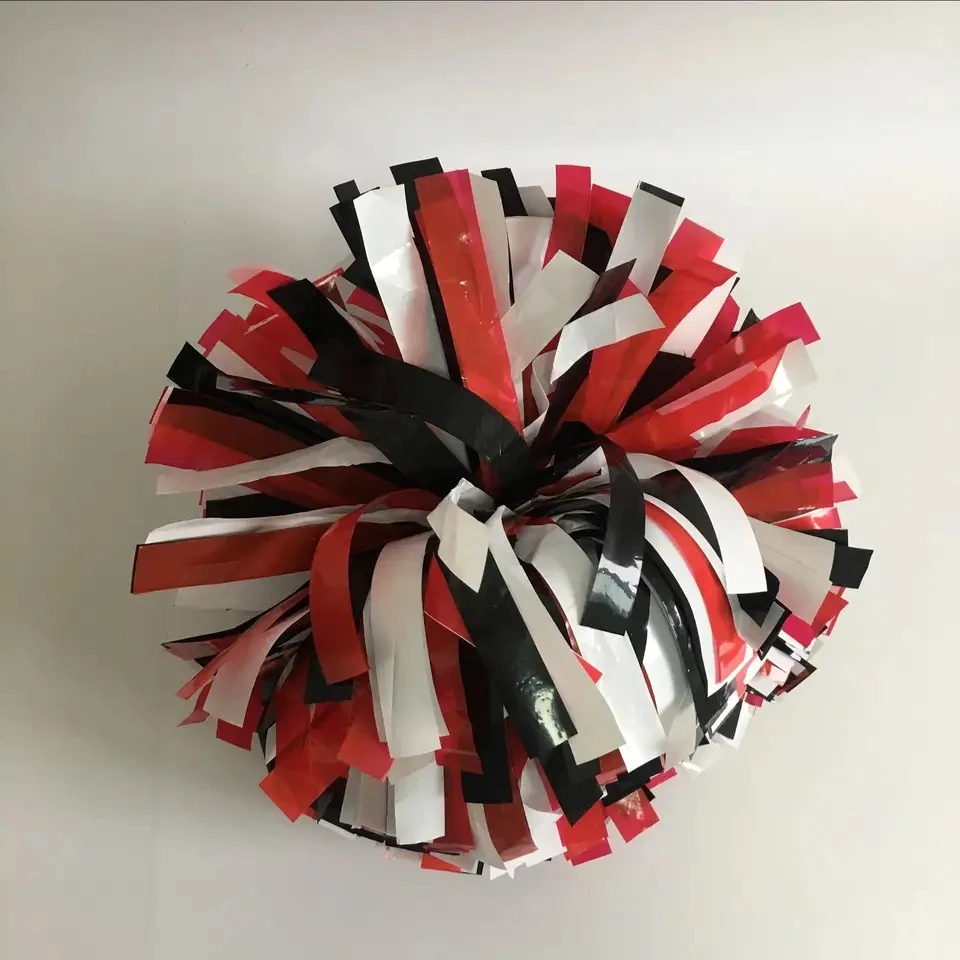 1piece,Baton Handle Pom Pom Plastic Dance Poms, Dual-Head Pom, Custom Color