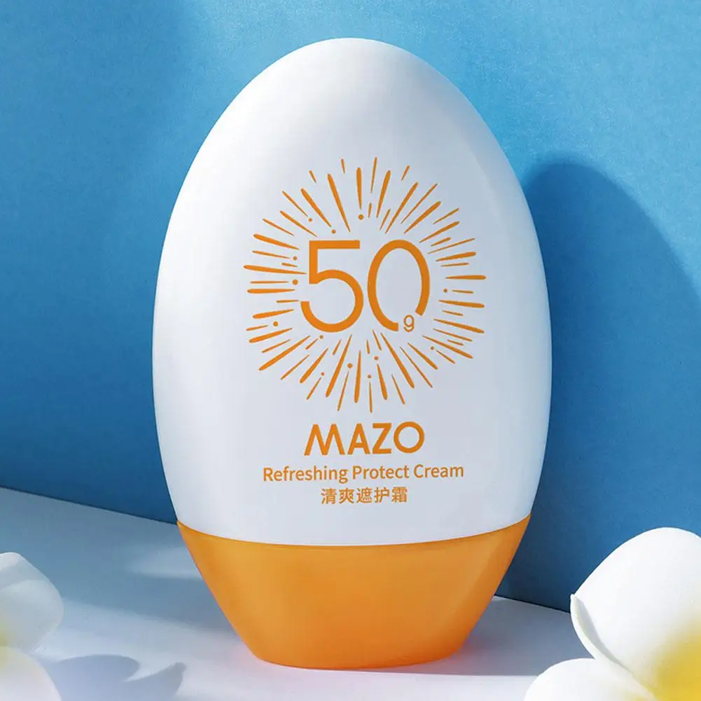Spf50+ Moisturizing Sunscreen Skin Protection Refreshing Resistance Sunscreen Sunscreen Facial Makeup Cream UV X9R2