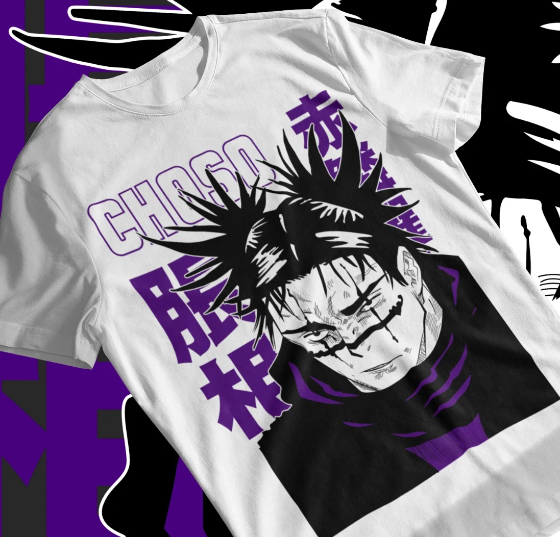 2026 Sommer Jujutsu Kaisen Anime Choso Bedrucktes Lockeres Kurzarm-T-Shirt aus Reiner Baumwolle für Kinder Trendiges Unisex Casual Loose Y2k