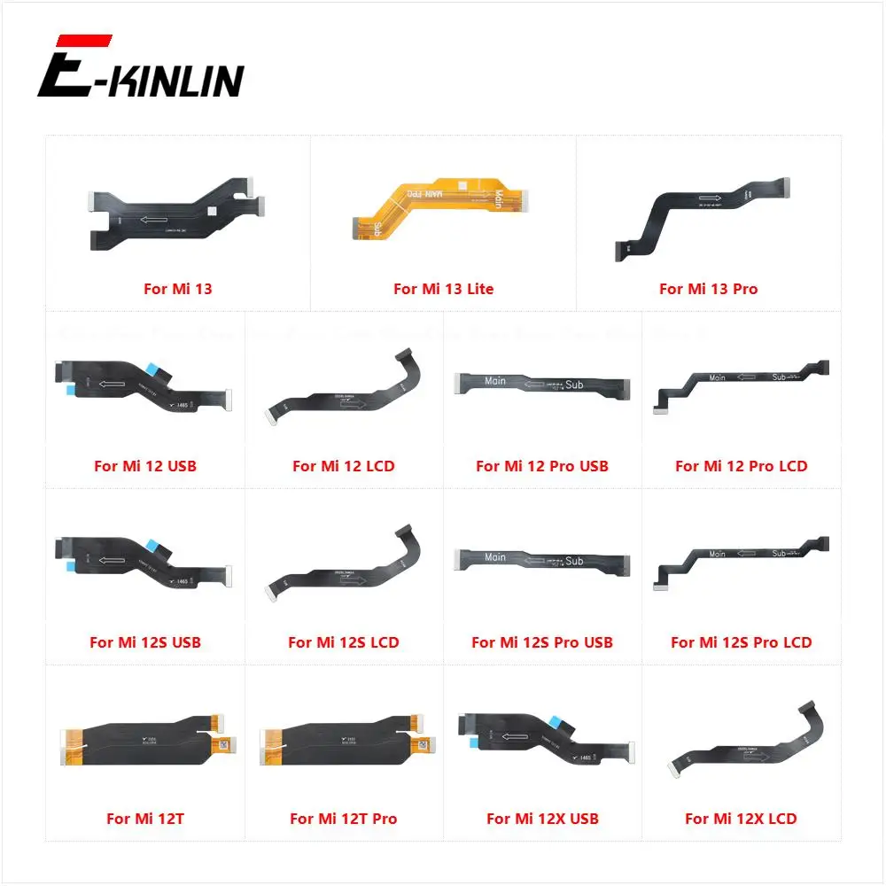 Main Board Motherboard LCD Display Connector Flex Cable For XiaoMi Mi 12 12S 12T 12X 13 Pro Lite