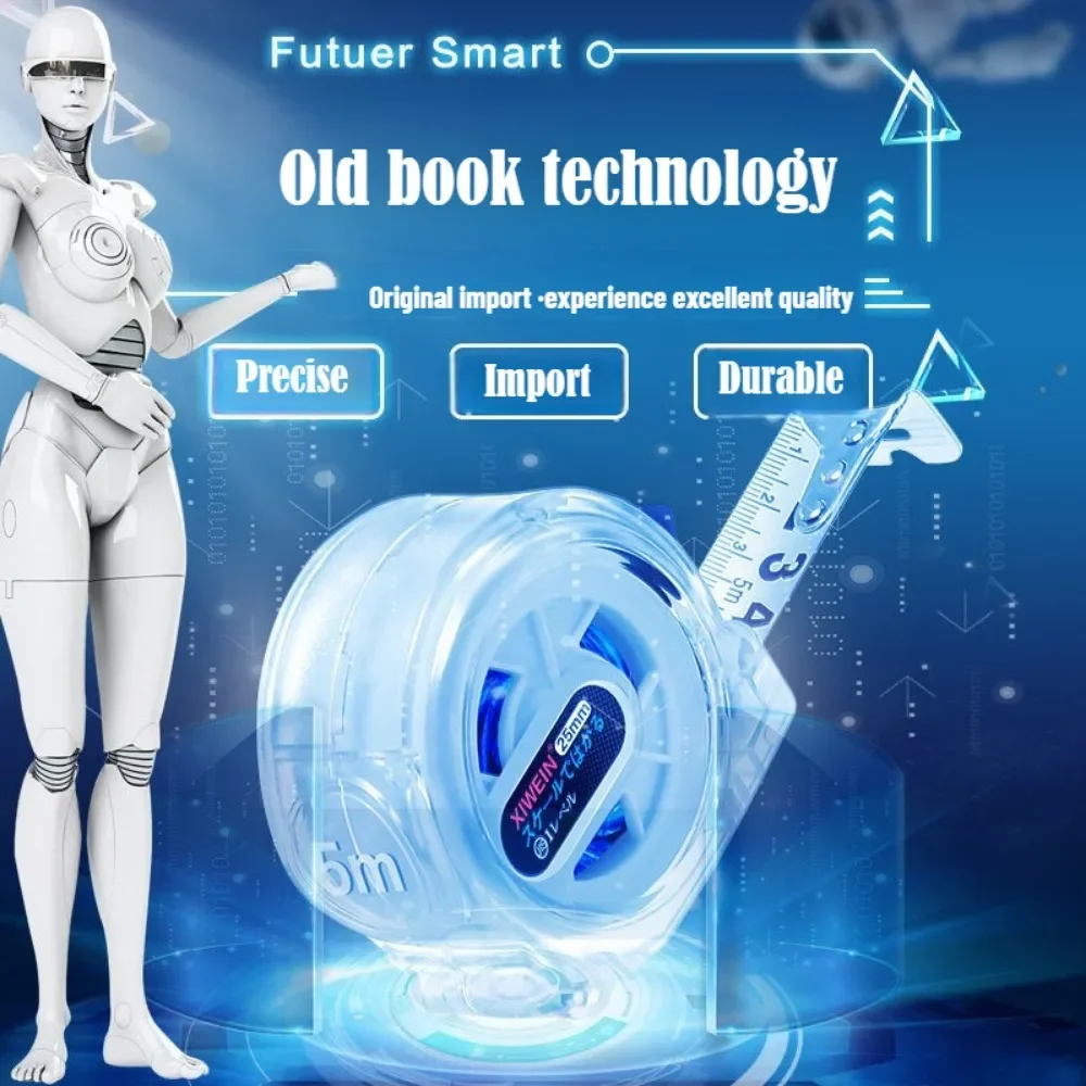 المستوردة عالية الجودة الفولاذ المقاوم للصدأ شريط القياس من اليابان 5M7.5M10M أشرطة القياس للنجارة والاستخدام المنزلي شريط القياس #3