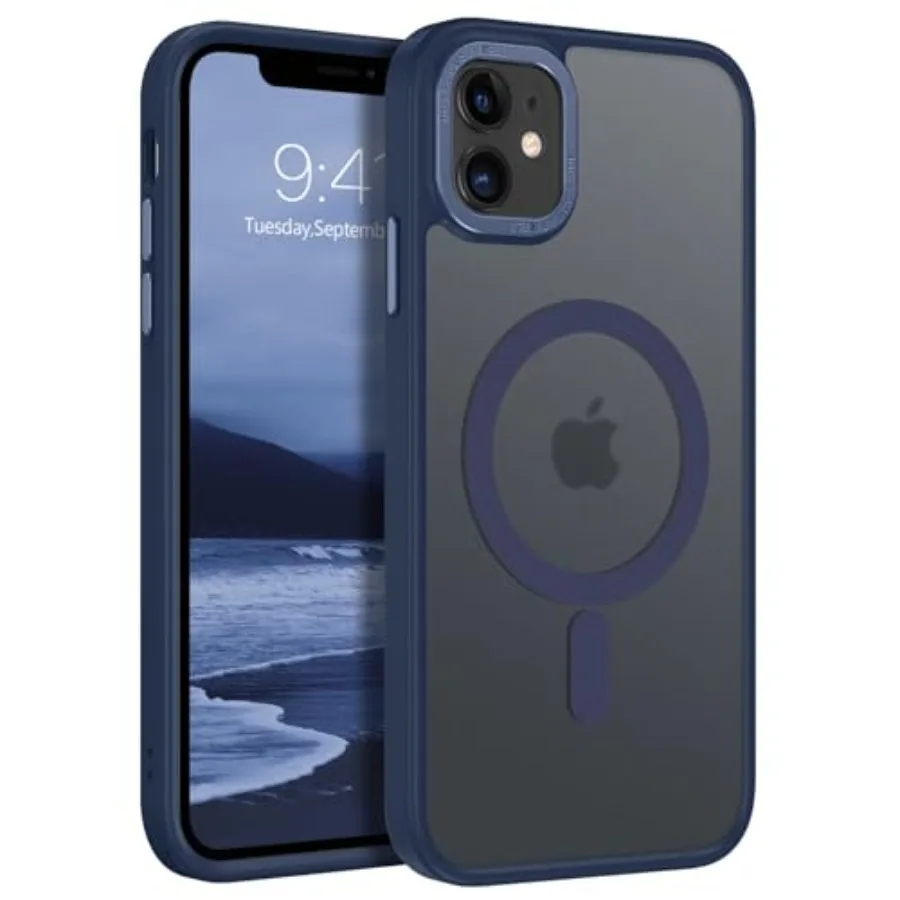 

for iPhone 11 Phone Case, Phone case iPhone 11 Magnetic Case [Compatible with Mag Safe] Translucent Matte Slim Shockproof Anti-