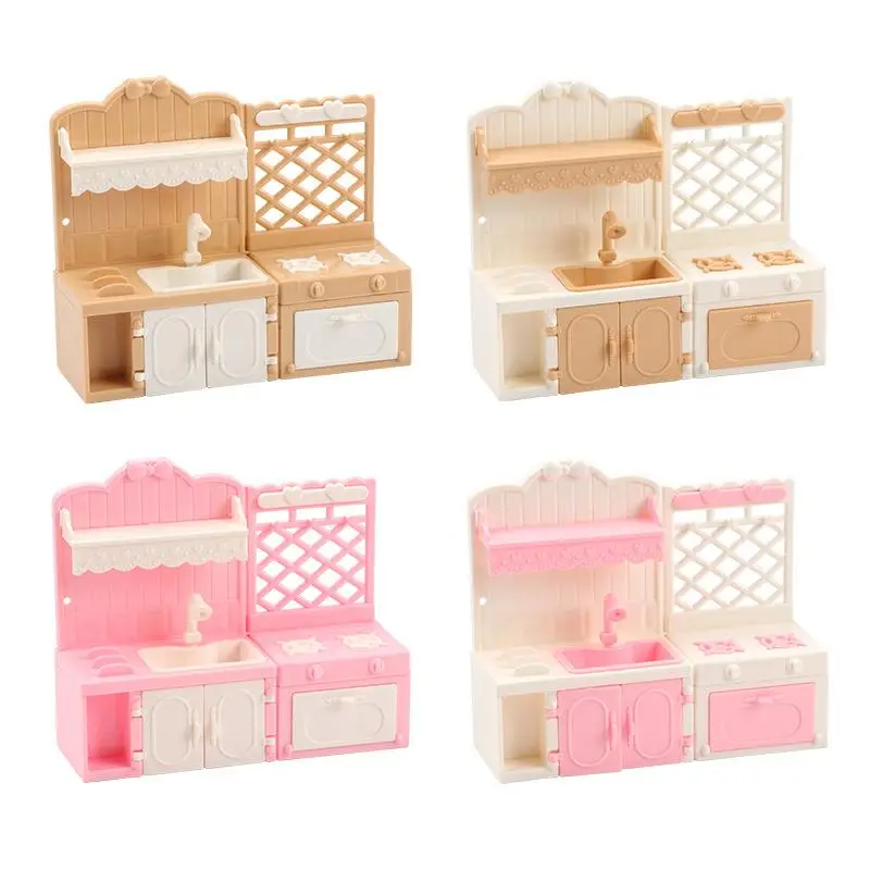 1Pc Dollhouse Miniature Simulation Display Cabinets Model 1/12 Mini Doll House Kitchen Furniture Decoration Pretend Play Toys