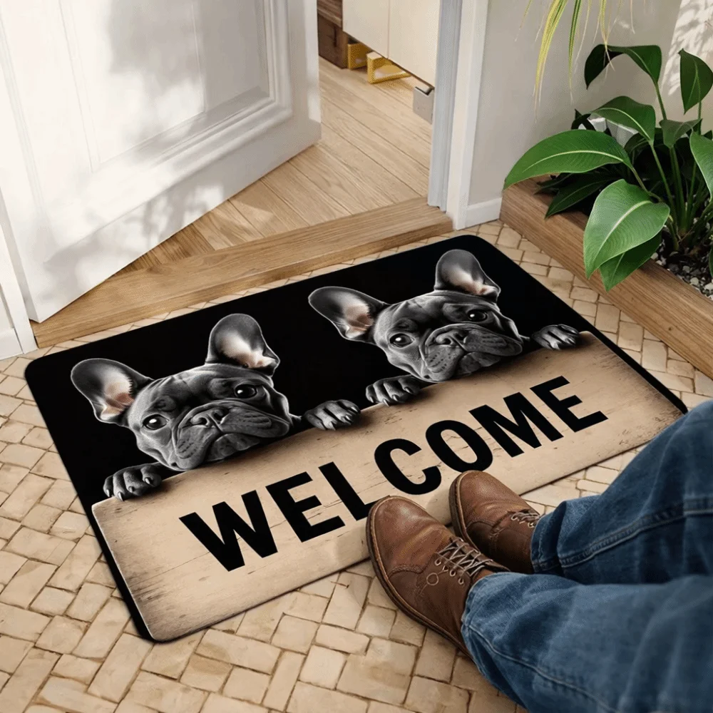 Creativity Non-slip Beagle Floor Mat Water-absorbing Durable Bathroom Carpet Abrasion-resistant Bedroom Door Rug Home Decor