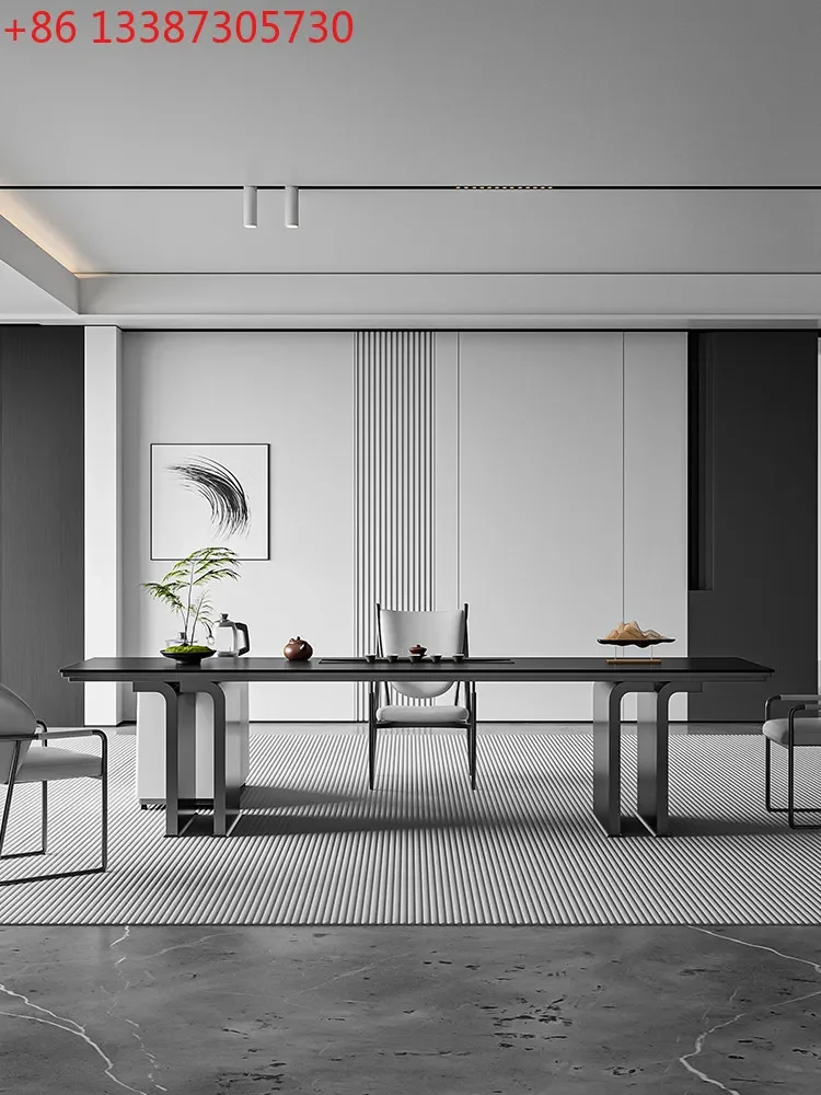 Tea table household living room tea room office reception Italian minimalist light luxury high sense