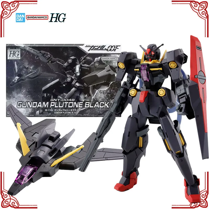 

В наличии Оригинальный сборный набор Bandai Gundam Model Kit HG 1/144 GNY-004B Gundam Plutone Black, коллекционная модель для сборки, фигурка из аниме