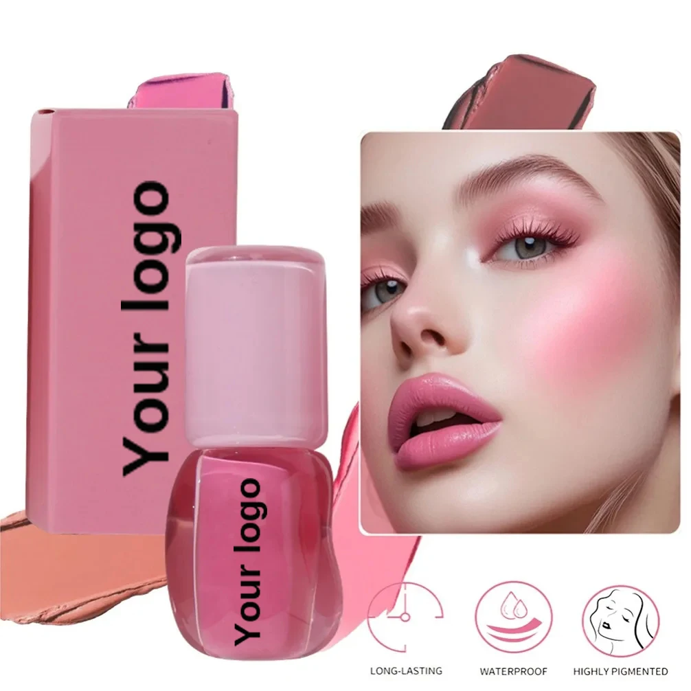 Private Label Vegan Liquid Blush for Eyes Lips Cheeks Multifunction Makeup Wholesale with Custom Logo Blusher