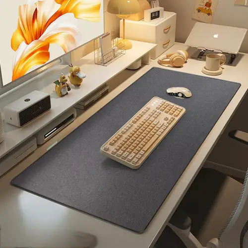 Imagen 2 del producto Alfombrilla de ratón para juegos de 4MM, alfombrilla de ratón de goma de algodón y lino, alfombrilla de escritorio grande, alfombrilla de escritorio para PC, alfombrilla para teclado, alfombrilla de escritorio para ordenador