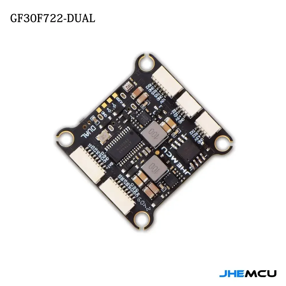 JHEMCU GF30F722-Dual F722 비행 컨트롤러, 더블 BEC 더블 자이로 3-6S Lipo, RC FPV 프리스타일 드론용, 30.5x30.5mm