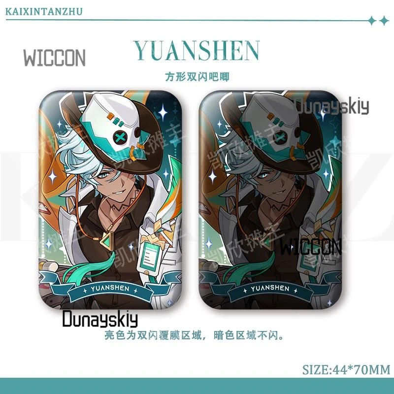 原神インパクトスクエア Dual反射バッジセットヌーヴィレット フィナ シーウィン アケロン アヤト ノエル アニメ グッズ ピン 2025 新しい