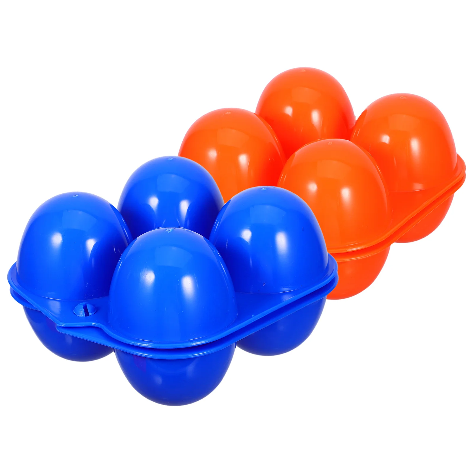 

2Pcs Egg Protection Box 4-Slot Reusable Plastic Egg Carrier Outdoor Camping Picnic Travel Storage Container Shockproof Design