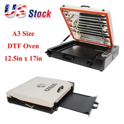 US Stock 12.5in x 17in DTF Oven With Temperature Control A3 A4 Pro DTF Oven Curing Transfer Film DTF Sheet Drawer Model A3 Size
