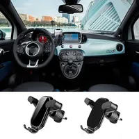 Universal Gravity Car Cell Phone Holder For FIAT 500 Grande Stilo Astra Bravo 500X GPS Stand Air Vent Clip Mount Accessories