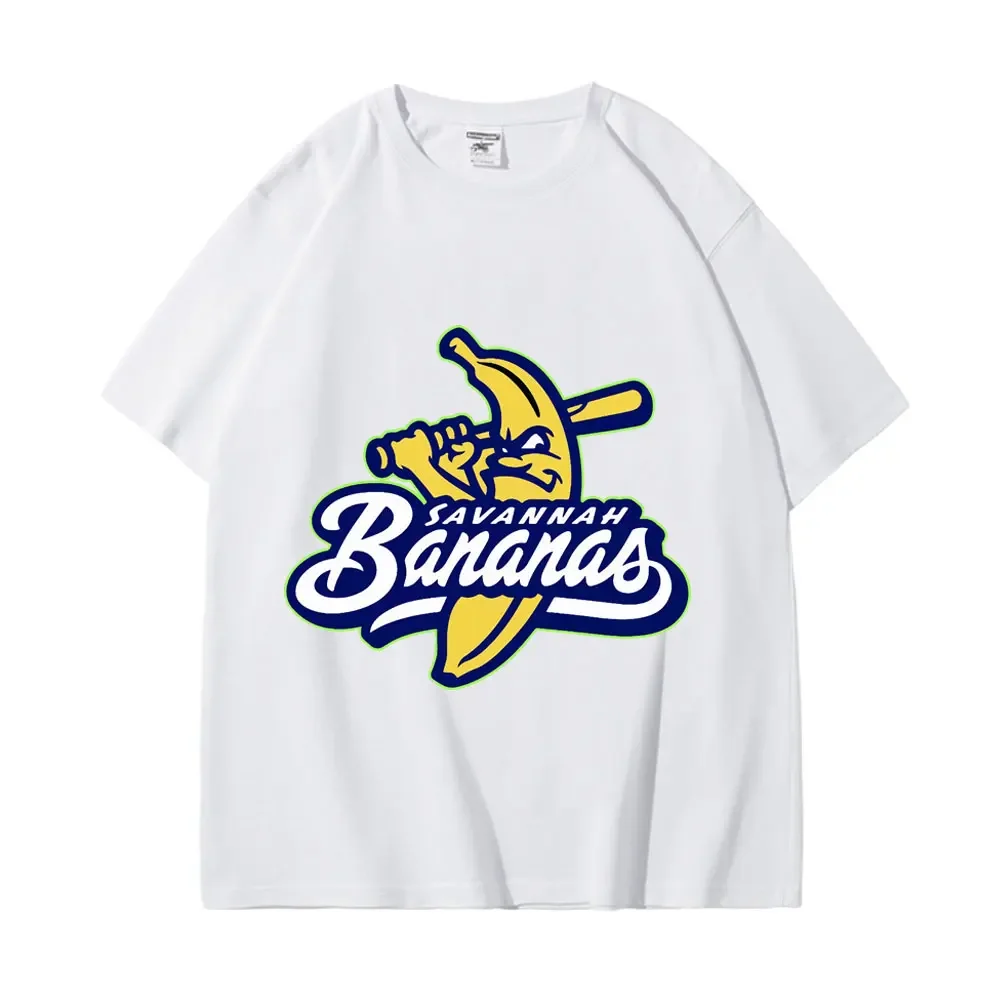 Savannah Banana Baseball Graphic T Shirt Fashion Casual Oversized T-shirt Men Women High Quality Pure Cotton T-shirts Streetwear