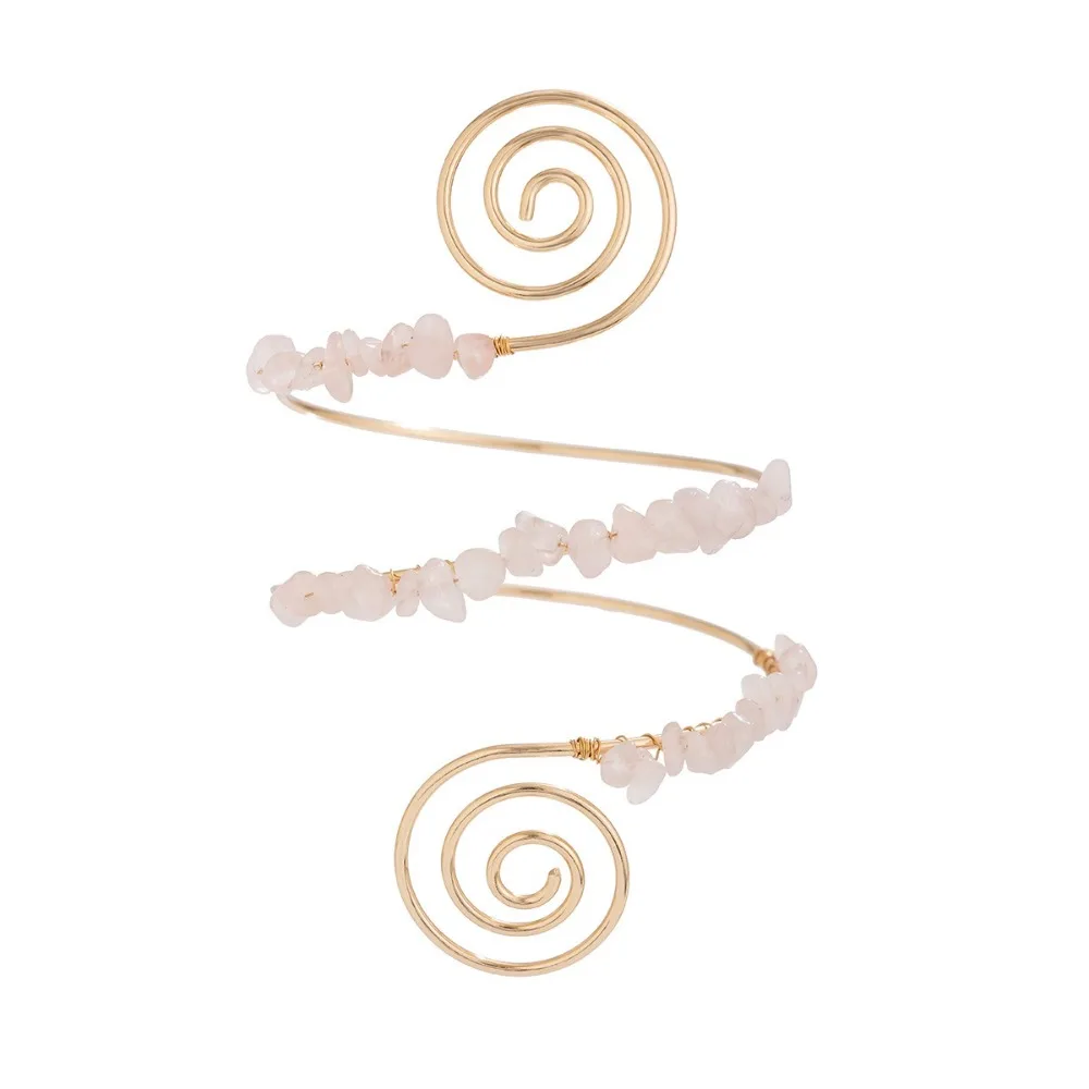 Legering Boheemse armmanchet Onregelmatige stenen Multi-stijl verstelbare armband Handgemaakte ambachtelijke verstelbare lichaamsarmband Festivalkleding