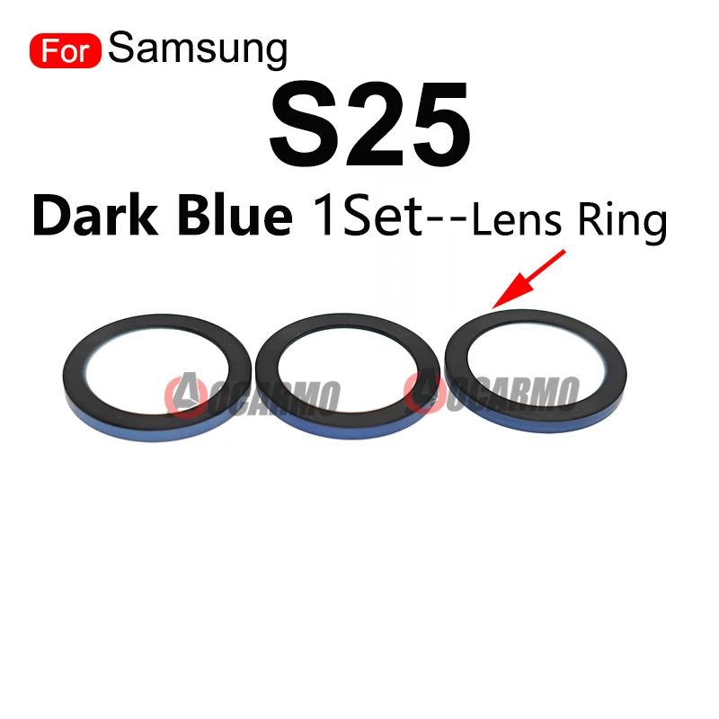 Rear Camera Lens Back Lens Frame Lens Ring Red Blue For Samsung Galaxy S25 Replacement Part