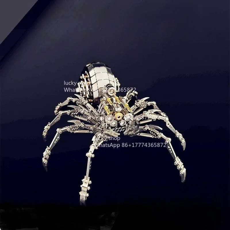 【Lucky Building 】Spider King Plus Metal Model Mechanical Insect Artifact Creative Ornament Gift