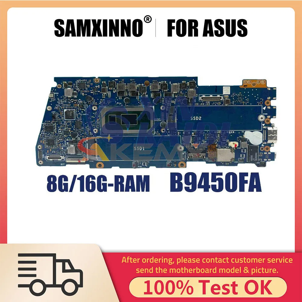 

Материнская плата для ASUS Chromebook CX9400CEB CX9400CEC CX9400CED CX9400CEAR CX9300CEA CX9500CEA CX9400FLA CX9400CMA CX9400CEA