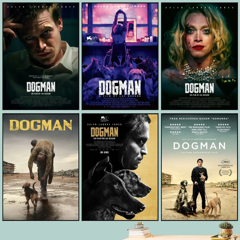 

2023 Movie Dogman Poster DIY Vintage Movie Poster Wall Art Painting Study Stickers Big Szie Wall Painting