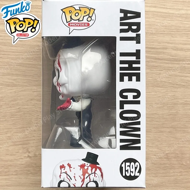 Funko Pop Bloody Art The Clown #1592 Terrifier Horror Movie Character Vinyl Figurine Collectible Model Home Decor Hobby Gift - view 2