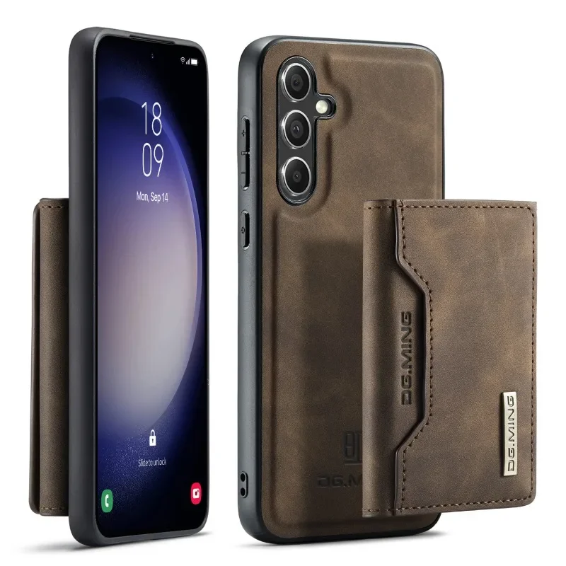 

Съемный чехол-кошелек 2 в 1, чехол для телефона Samsung Galaxy S25 S24 S22 Ultra Plus S23 S21 FE A15 A35 A55 A54 A16 A06, кожаный чехол