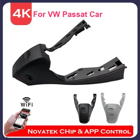 4K HD Plug And Play Wifi DVR Dash Cam For  For VW Volkswagen Passat B8 B8.5 B9 380TSI  2019 2020 2021 2022 2023 With APP Control