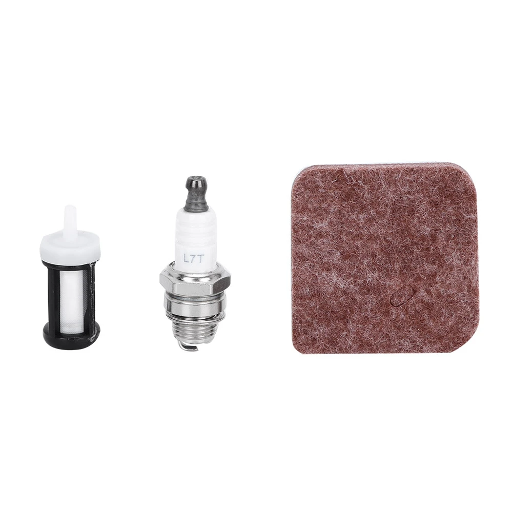 Steel FS38 FS45 FS46 Maintenance Kit Air Filter + Spark Plug + Fuel Filter Set Suitable For Lawn Mowers Durable Replacement Part