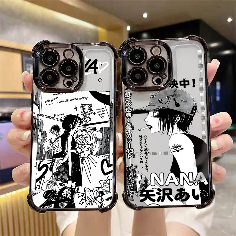 Anime Komatsu Nana Phone Case For OPPO Reno 15F 14F 13F 11F 12F 8T 11 13 12 7 8 10 14 15 Pro F29 Pro Clear Plating Fashion Cover