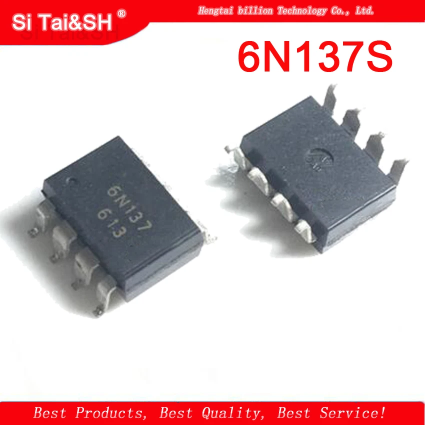 10pcs/lot 6N135 6N136 6N137 6N138 6N139 DIP-8 6N135S 6N136S 6N137S 6N138S 6N139S SOP-8 Optocouplers