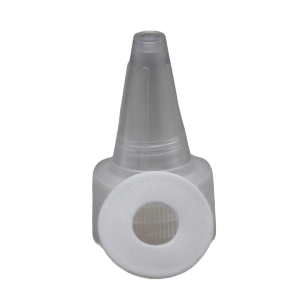 20 pz 28mm Copertura Trasparente In Plastica Twist Off Caps Coperchi di Ricambio per Colla Pigmento Spremere Bottiglie Compatibile con 28-410 Filettature